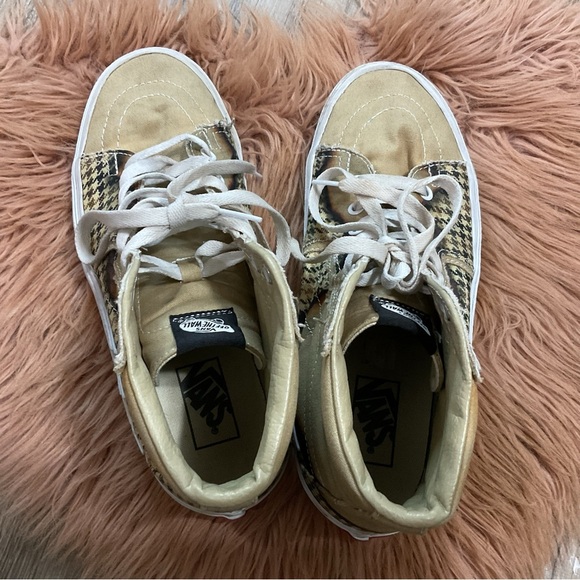 Vans Lightning Bolt Houndstooth High Top Sneakers Mens 8.5 - Picture 8 of 15